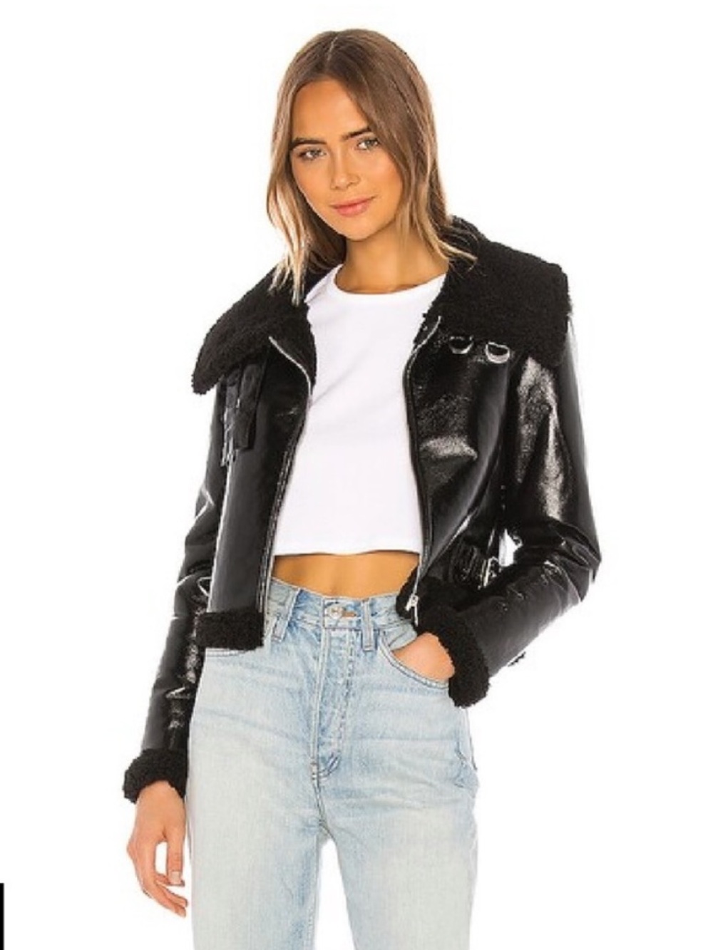Superdown shearling jacket